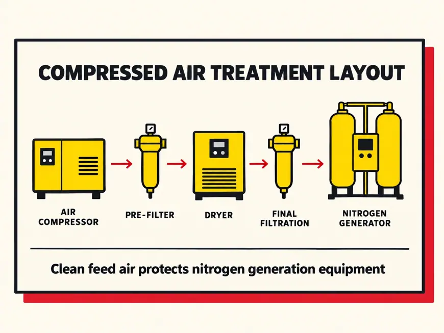 Nitrogen Generator Systems: Complete Packages, Components & Configurations — technical illustration