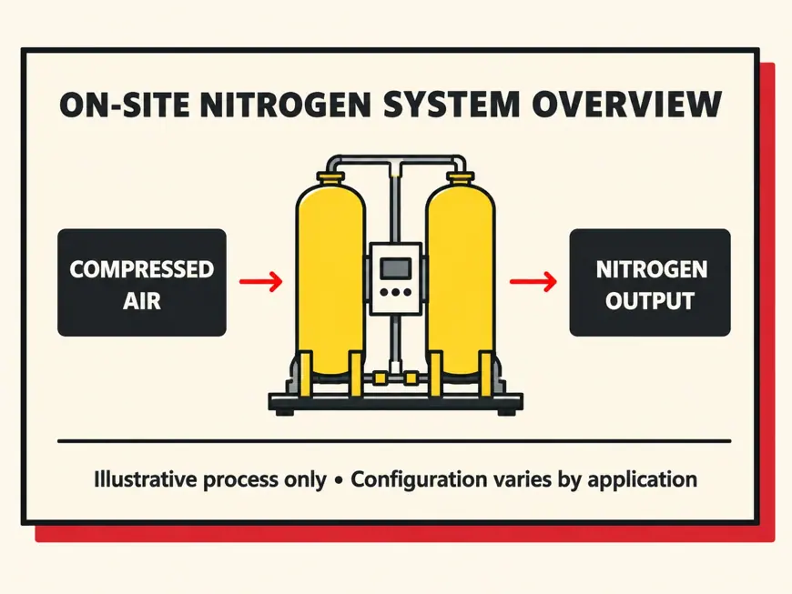 Nitrogen Generators: Types, Specifications, Applications & Quotes — technical illustration